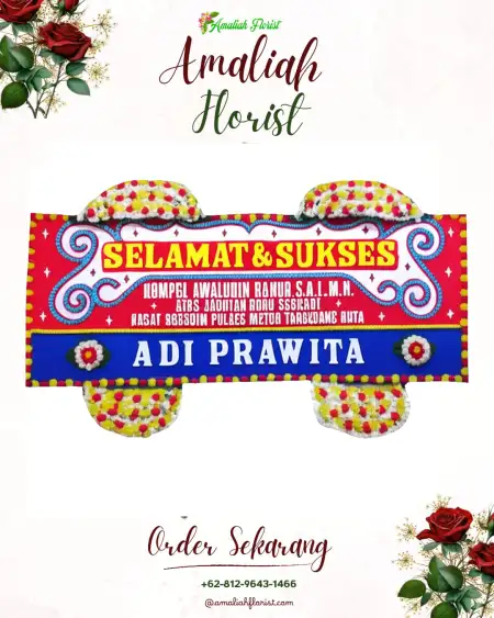 Papan Bunga Ucapan Selamat Sinoman